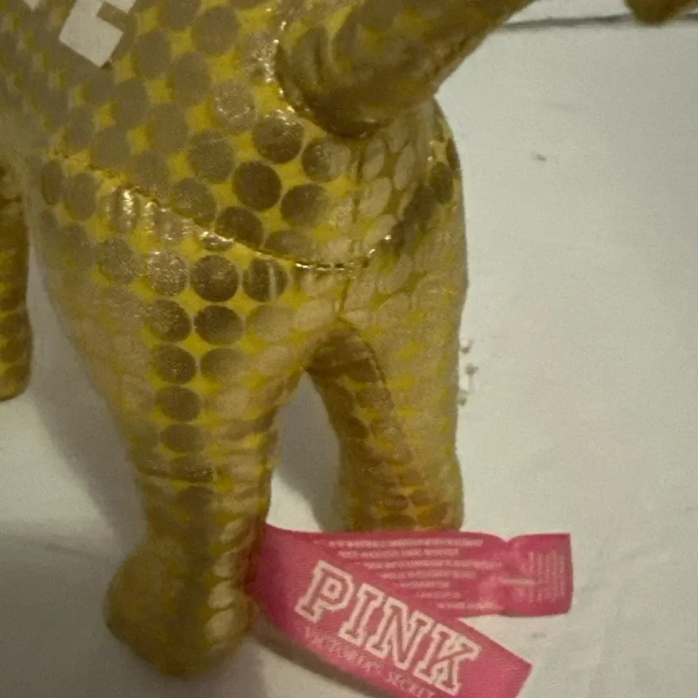 Gold Victoria Secret Decorative Dog Figurine small